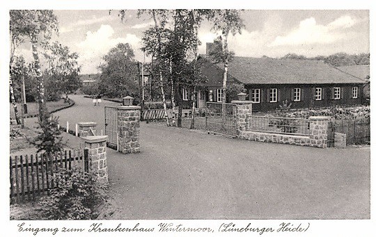1952_Wintermoor_Ansichtskarte Endoklink Eingang