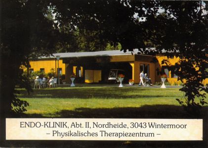 Ansichtskarte ENDO-Klinik Abt II Physikal. Therapie in Wintermoor von Kantine Manke