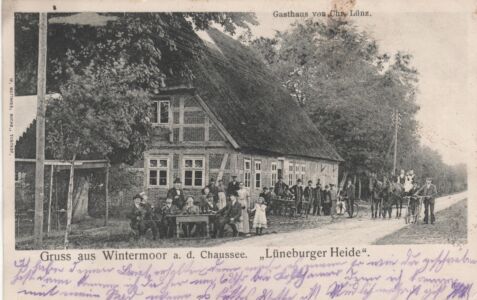 Ansichtskarte Gasthaus Lünz Wintermoor vor 1905