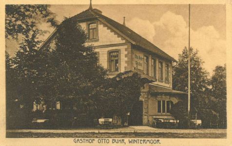 Ansichtskarte Gasthof Otto Buhr Wintermoor, gelaufen 1923
