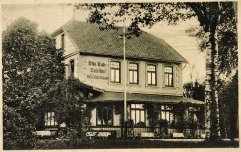 Gasthof Otto Buhr Wintermoor - Ansichtskarte undatiert etwa 1930er Jahre