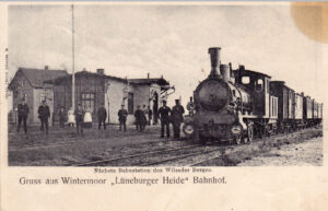 Ansichtskarte Bahnhof Wintermoor Heidebahn 1905