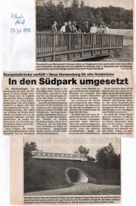 Mittwoch aktuell vom 29.7.1998: In den Südpark umgesetzt
