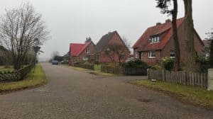 Kantweg in Wintermoor a.d.Ch. im Januar 2017