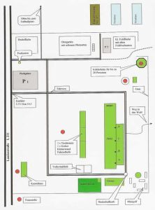 Lageplan des WaldpädagogikzentrumEhrhorn, Niedersächsische Landesforsten 2017