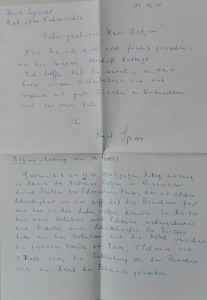 Brief von Spörer an Oetjen 17.12.1990 wegen Feuer 1890