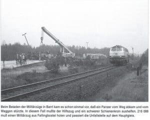 Militärbahnhof Barrl mit Panzerrampe - Foto aus Die Heidebahn von Dierk Lawrenz