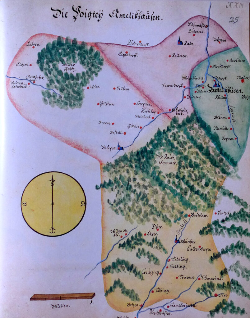 Vogtei Amelinghausen auf Karte 25 von Mellinger