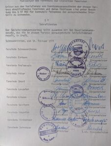 Eingemeindung nach Schneverdingen 1974 - Siegel und Unterschriften